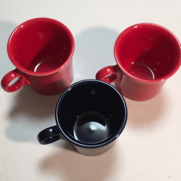 Three Fiesta Coffee Mugs - Picture 2 of 4